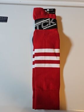 Red And White Sport Sock
